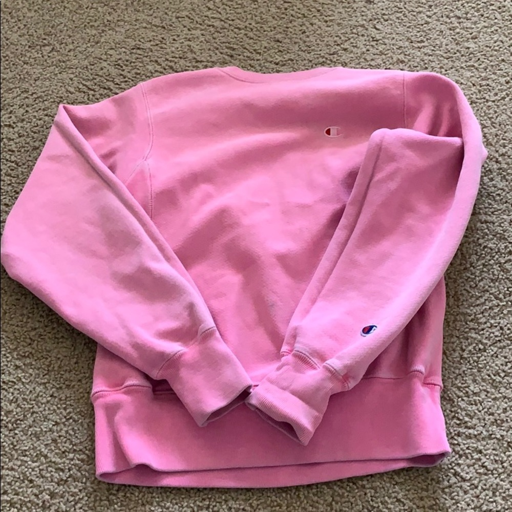 Pink champion crewneck
